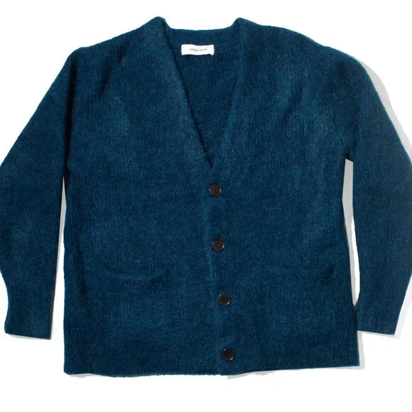 Sayaka Davis Mohair Cardigan in Midnight Blue - Picture 2 of 3